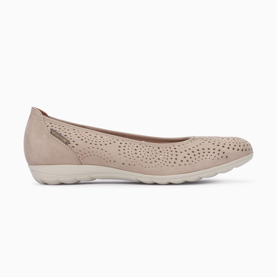 Mephisto ELSIE PERF Nubuck Sko 0148692-LK - Flate Sko Dame Brune